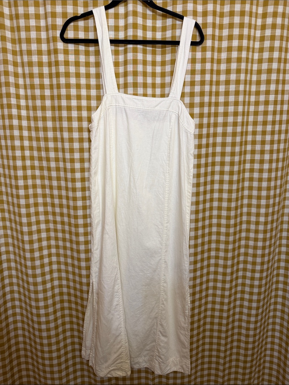Madewell White Linen-Blend Sundress
